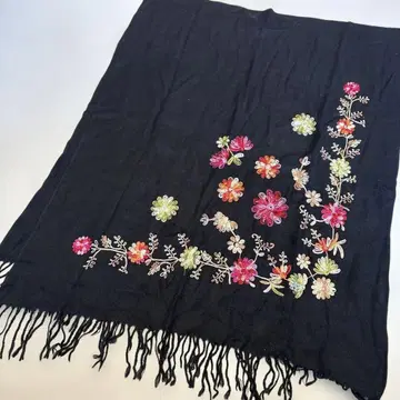 Pashmina 파시미나 꽃무늬 자수 스톨