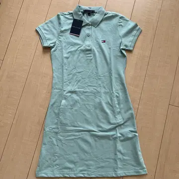 Tommy Hilfiger 폴로 원피스 M 민트 그린
