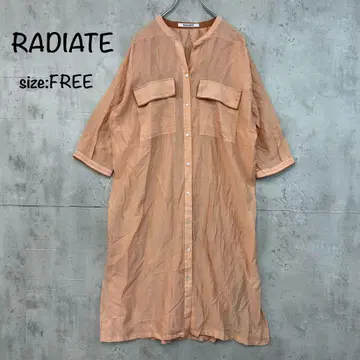 새상품급 RADIATE 라디에이트 바인드 칼라 셔츠 원피스 FREE