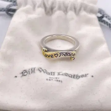 Bill Wall Leather love & peace 반지 사이즈 8호