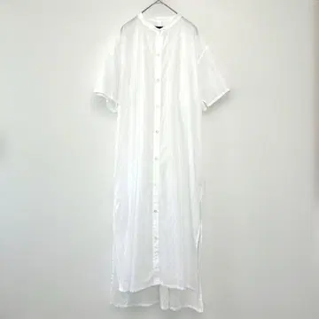 새상품급 SHIPS 쉽스 시어 롱 셔츠 원피스