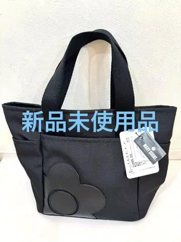 미사용 새상품 마리콴트 데이지 심플 포켓 2 미니 토트 (블랙)
