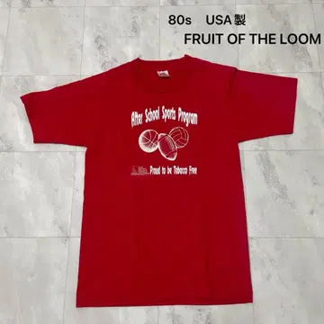 80s USA제 프룻 오브 더 룸 티셔츠 반팔 빈티지 스포츠