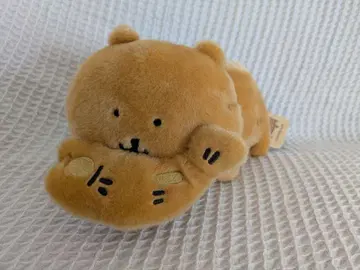 나무로 조각한 곰 봉제 인형 나가노