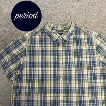 P2150 THENORTHFACE 반팔 체크 셔츠 구제 의류 아메카지