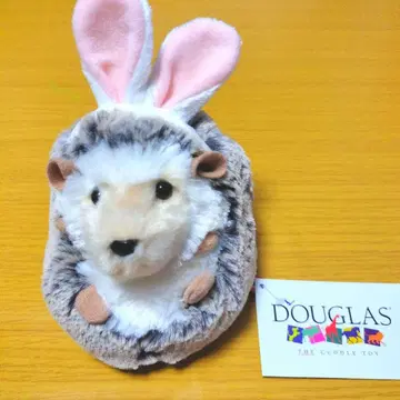 택 포함 DOUGLAS 탄력 있는 쥐 봉제 인형 토끼 귀 머리띠