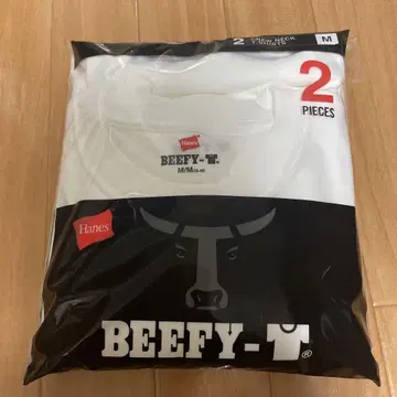 Hanes BEEFY-T 2장 세트 M 사이즈