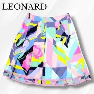 LEONARD 레오나르 칸칸 소재 파스텔 컬러 일본제 스커트