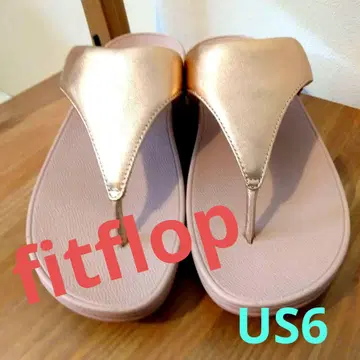 핏플랍 fitflop 플립플랍 핑크 골드 통굽 23.5