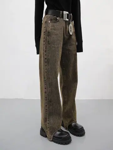 미야 FUZZYKON 포켓이 있는 청바지