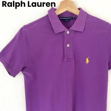 RALPH LAUREN SPORT 피케 셔츠 원피스 퍼플 M