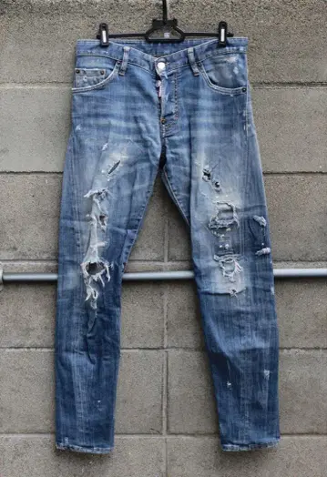 DSQUARED2 데미지 가공 스키니 데님