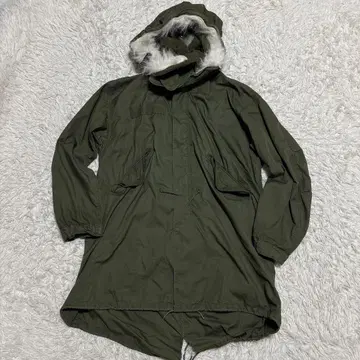 레어 M-65 피쉬 테일 후드티 US ARMY 지퍼 후드 부착