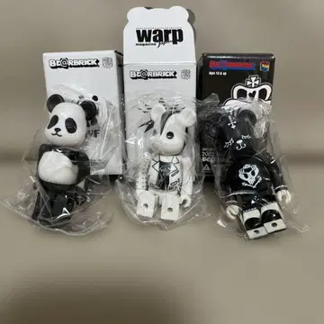 화이트 블랙 계열 베어브릭 3개