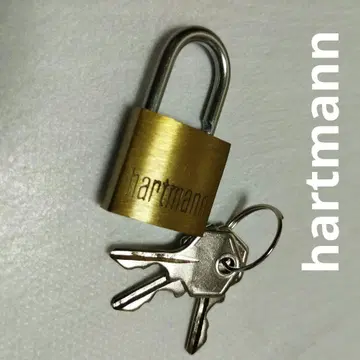 레어 미사용 하트만 하트만 놋쇠 자물쇠 열쇠 3개 포함