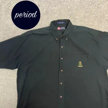P2154 CHAPS 90s 무지 로고 버튼 다운 셔츠