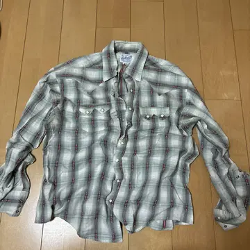 TRU-WEST Ranch Wear 긴팔 셔츠 그레이 계열