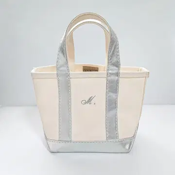L.L.Bean 엘엘빈 토트백 실버 가죽 미니 토트