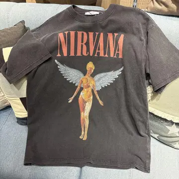 새상품! NIRVANA 티셔츠 피그먼트 가공