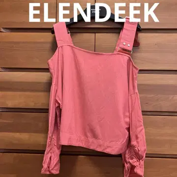 ELENDEEK 핑크 오프숄더 블라우스 핑크 엘렌딕