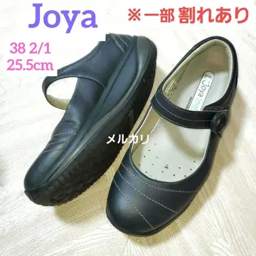 일부 파손 Joya 스트랩 슈즈 플랫 슈즈 블랙