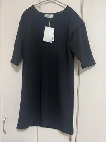 블랙 XS 미니 원피스 반팔