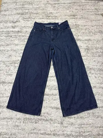 GAP 배기 데님 28 린스 인디고