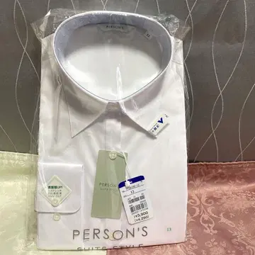 PERSON'S 화이트 긴팔 셔츠 사이즈 13