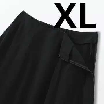 무인양품 냉감 플레어 스커트 블랙 플레어 스커트 XL 새상품