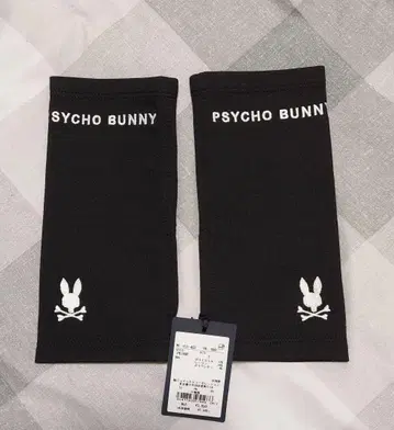 새상품 PSYCHO BUNNY 블랙 핸드 암 워머 커버 차양