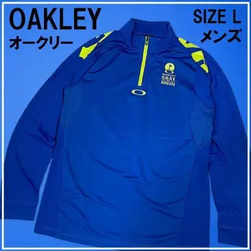 OAKLEY 오클리 하프 지퍼 긴팔 티셔츠 블루 계열 L