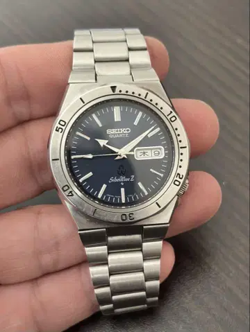 새상품급 SEIKO 실버 웨이브 Z 7456-7040 mod