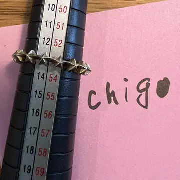 Chigo 스타 스터드 R 반지 골드 13호
