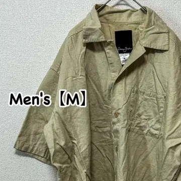 HB39 [미국 수입] 반팔 셔츠 [남성용 M] 린넨 셔츠