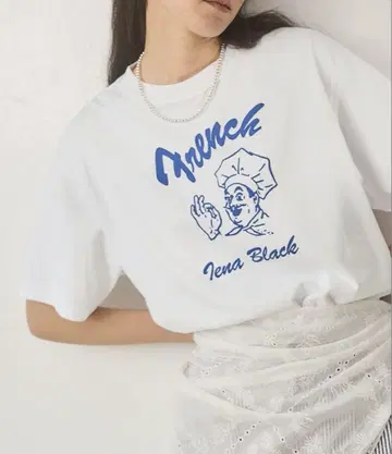 IENA BLACK 프렌치 쿠쿠 티셔츠