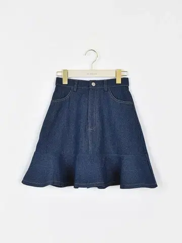 데님 플레어 스커트
