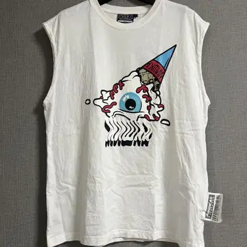 MISHKA 슬리브리스 티셔츠 화이트 L 사이즈