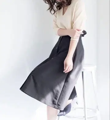STUDIOUS 프론트 버튼 스커트 스튜디우스 프릴 일본제