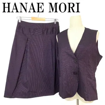 HANAE MORI 하나에모리 스커트 셋업 퍼플 38 B888