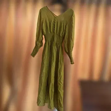 Lilly 브라운 긴팔 롱 원피스