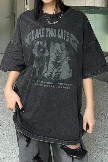 Y2K 데미지 더블 지퍼 폴로 탑 KsG