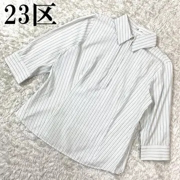 23구 23KU 스트라이프 셔츠 블루 46 B892