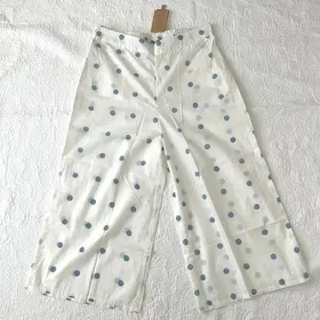 P29 옅은 파랑 핸드 블록 프린트 속바지 원피스 아래에 입는 팬츠