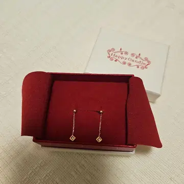 Happy Candle 다이아몬드 모양 귀걸이 롱 체인 귀걸이
