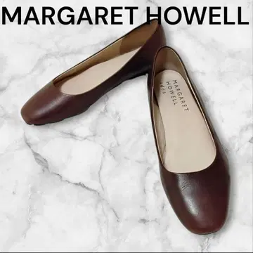 MARGARET HOWELL 펌프스 브라운 발레 슈즈 가죽