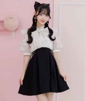 ROJITA 로지타 꽃무늬 보타이 도킹 원피스