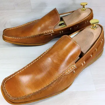 캐서린 햄넷 런던 25.0cm 브라운 계열 가죽 슬립온
