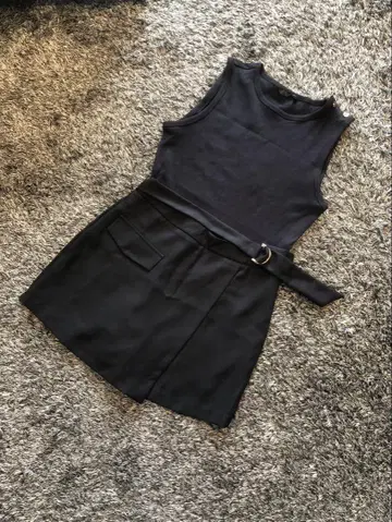 ZARA 자라 벨트 포함 대비 점프 수트 L 사이즈