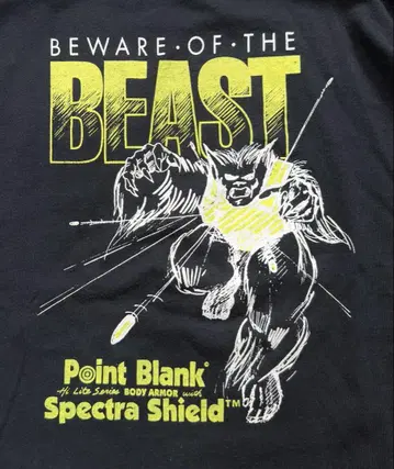 빈티지 80년대 USA제 Beware Of The Beast TEE