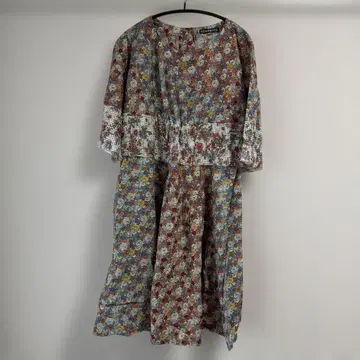 플라보아 원피스 꽃무늬